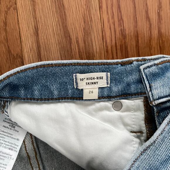 Madewell 10" High Rise Skinny Jeans Women’s 26 Blue Hamden Wash AF685 Classic - Picture 6 of 12